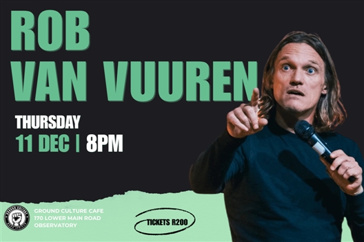 Rob Van Vuuren Live at Ground Culture